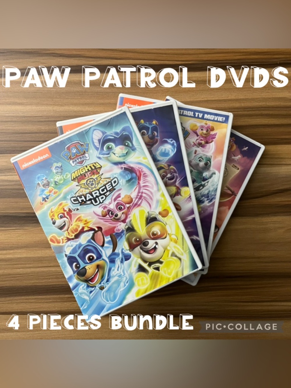 Paw Patrol Rescue Pups Kids Cartoon Kids TV Show Kids DVDs 4 pieces bundle